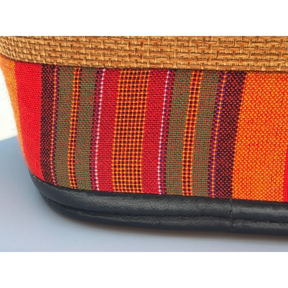 Kenyan Artisan‎ Jute Hand Bag Purse Tote Zippered Hand Made Natural Fiber Beaded - Picture 10 of 16